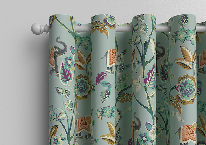 Gujarat, Vintage Blue - Made to Measure Curtain - Image 11